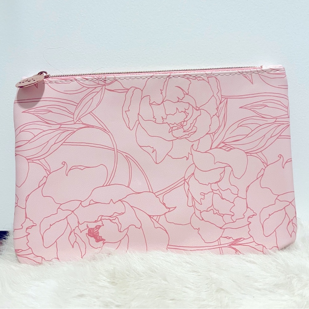 Pink Floral Glam Bag